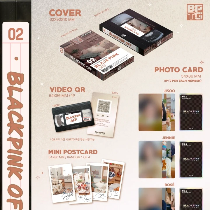 BLACKPINK - THE GAME PHOTOCARD COLLECTION TRADING CARDS (3 VERSIONS) - Image 7