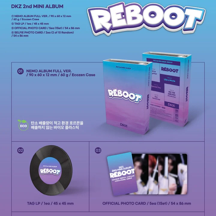DKZ - 2ND MINI ALBUM [REBOOT] (NEMO VER.) (2 VERSIONS) - Image 2