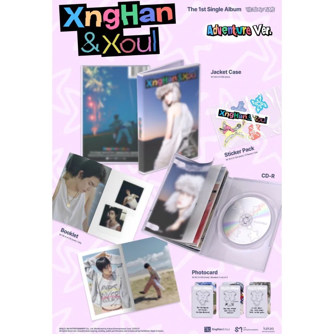 XNGHAN&XOUL - 1ST SINGLE ALBUM [WASTE NO TIME] (ADVENTURE VER.) - Image 2