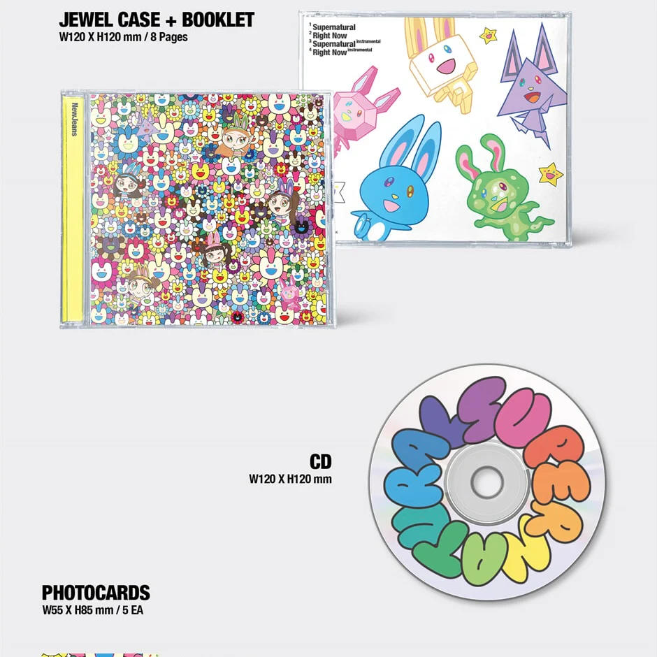 NEWJEANS - [SUPERNATURAL] NJ X MURAKAMI (DRAWSTRING BAG VER.) - Image 5