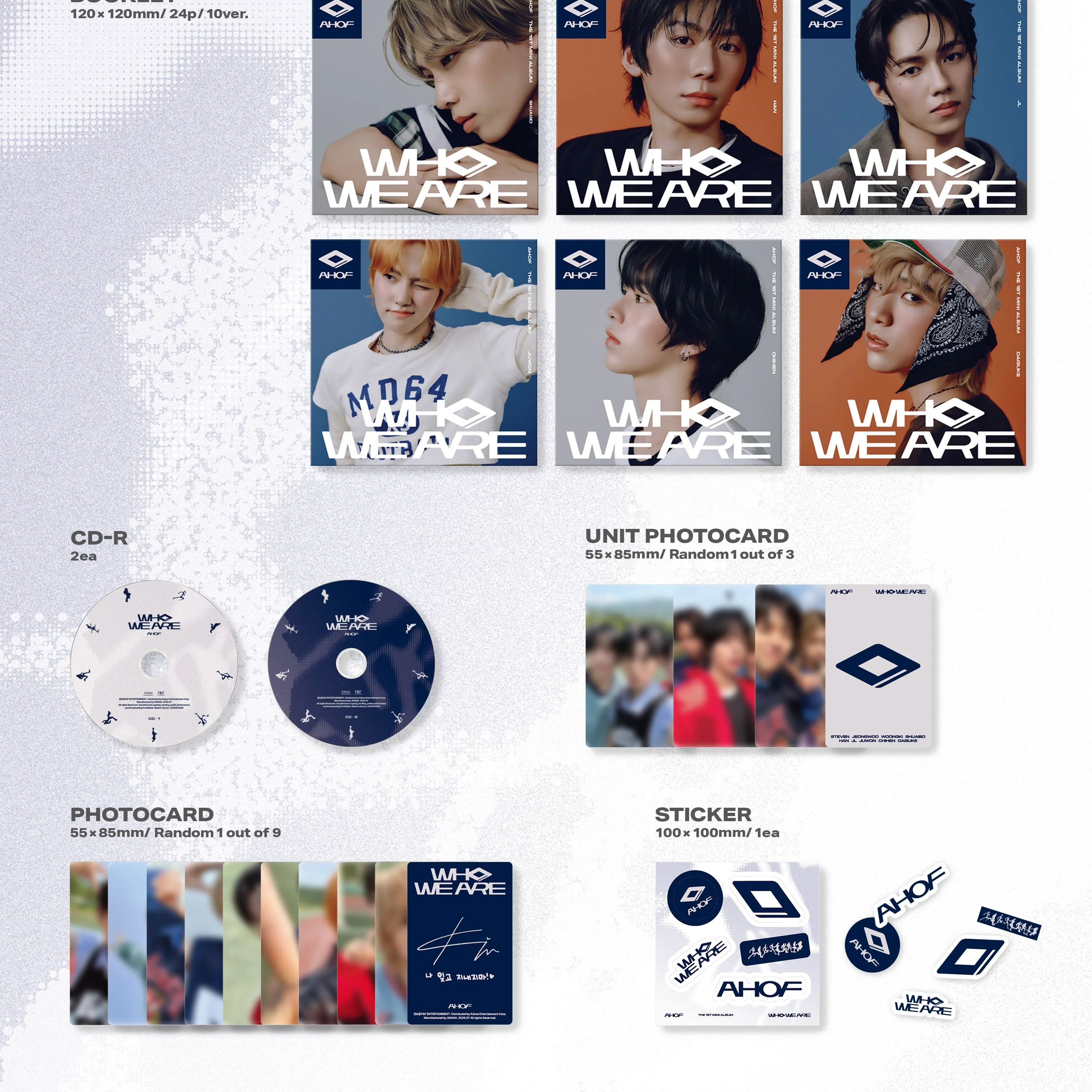 AHOF - 1ST MINI ALBUM [WHO WE ARE] (JEWEL VER.) (10 VERSIONS) - Image 3