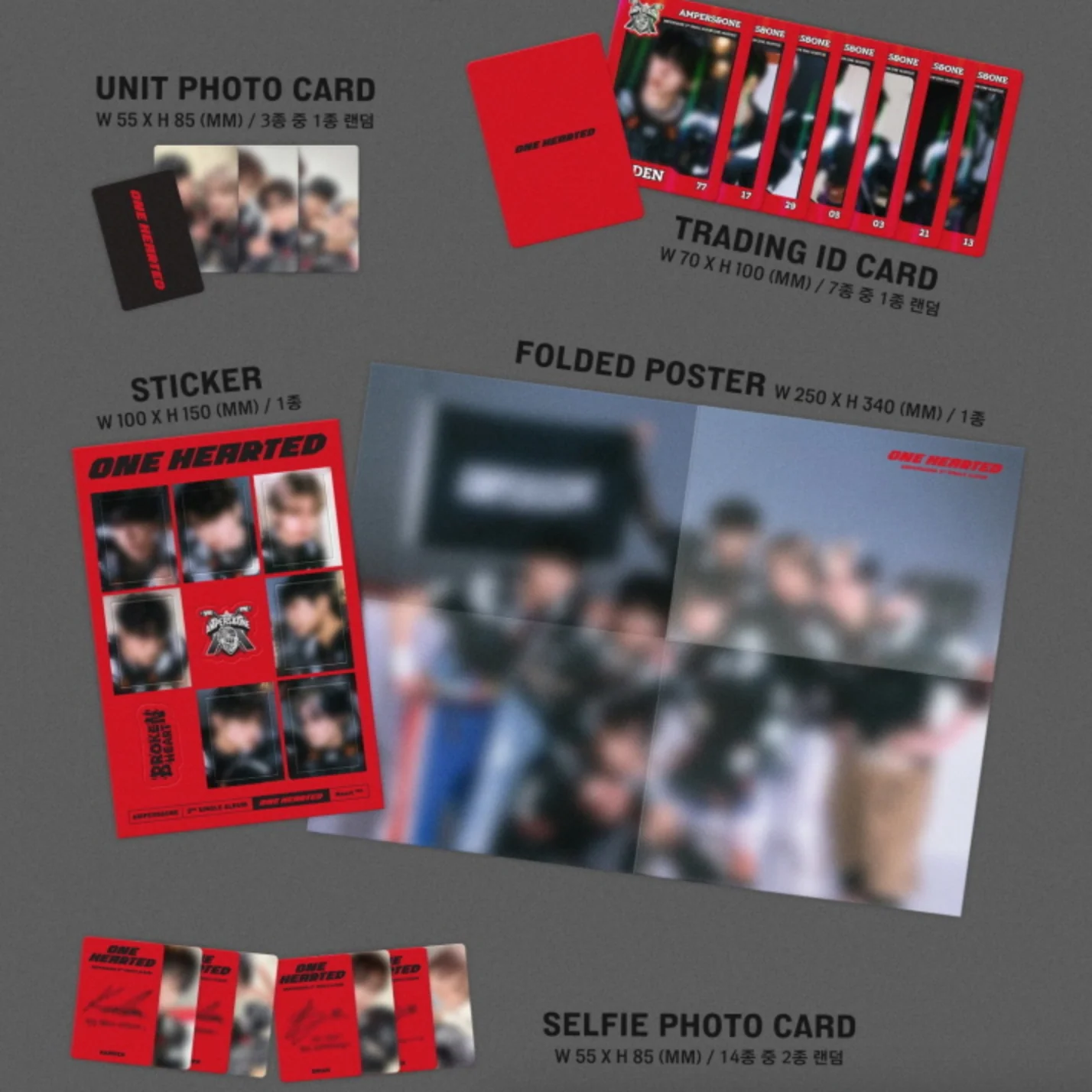 AMPERS&ONE - 2ND SINGLE ALBUM [ONE HEARTED] (2 VERSIONS) - Image 3