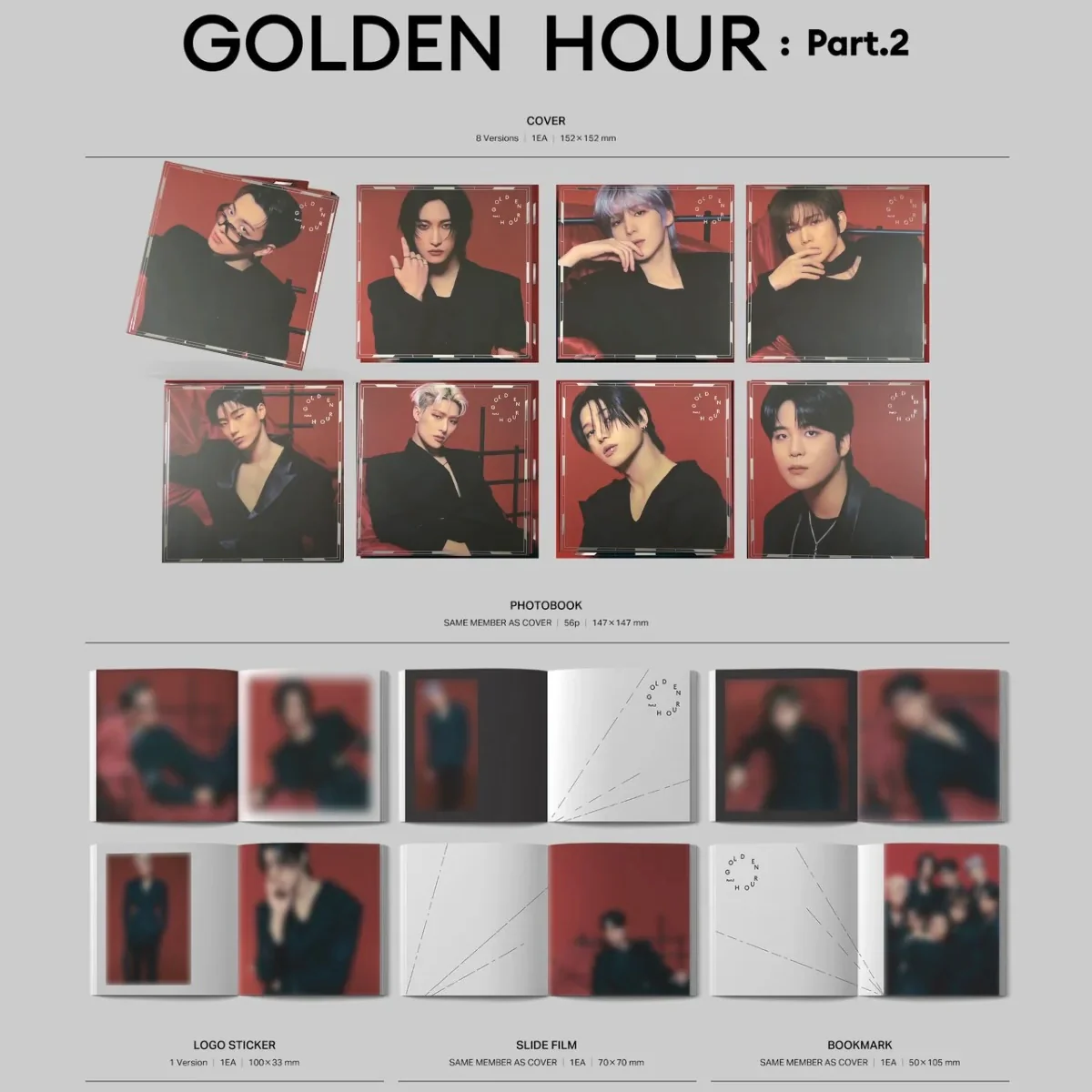 ATEEZ - GOLDEN HOUR : PART 2 DIGIPACK (8 VERSIONS) - Image 2