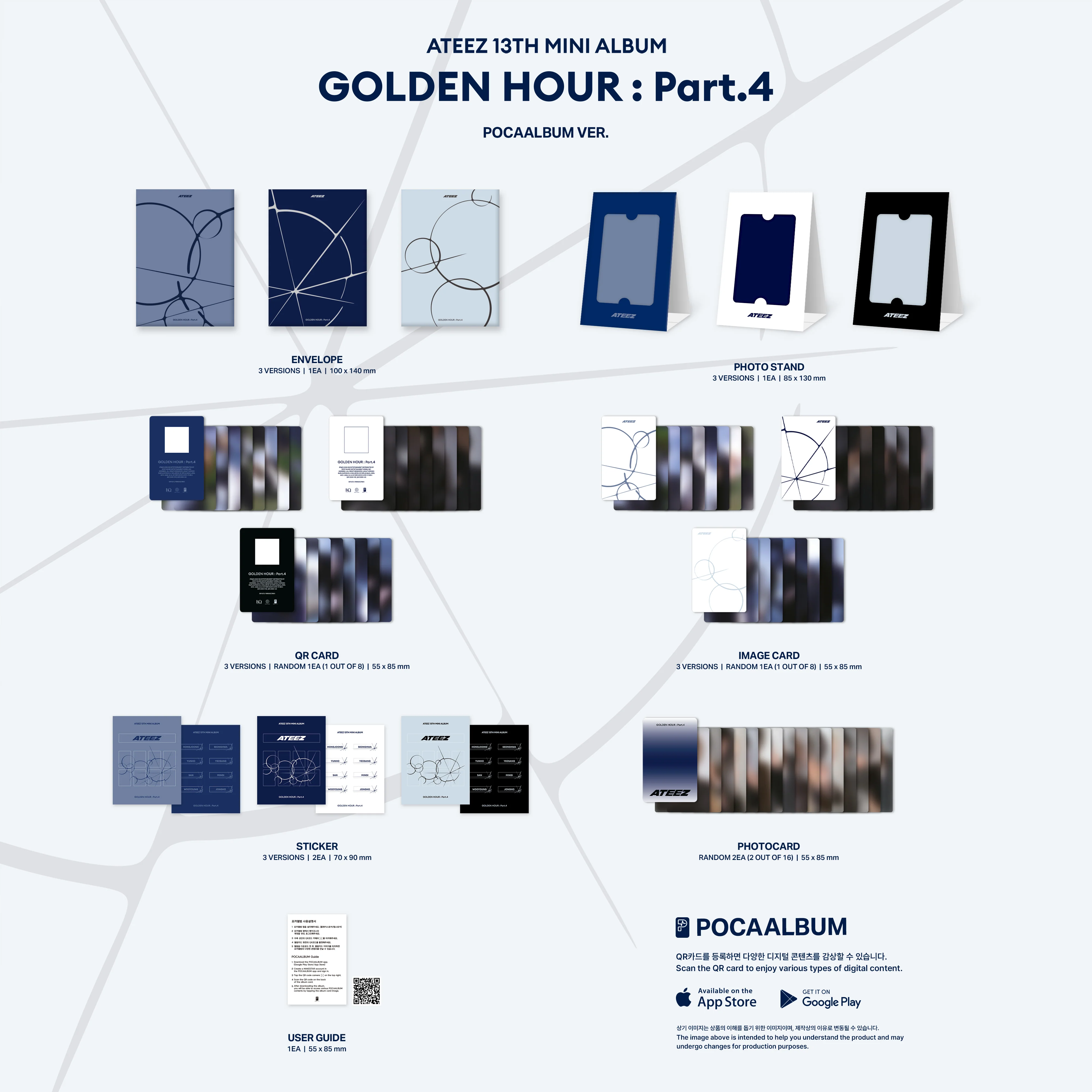 ATEEZ - GOLDEN HOUR : PART.4 POCAALBUM (3 VERSIONS) - Image 3