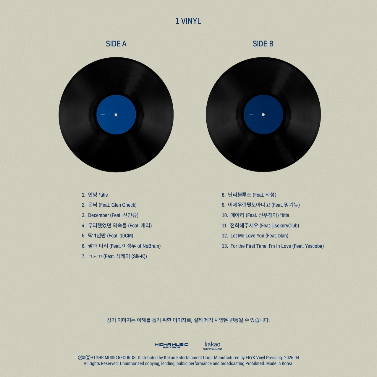 (PRE-ORDER) BIG NAUGHTY - EP [BETWEEN COBALT AND NAVY] (LP) - Image 3