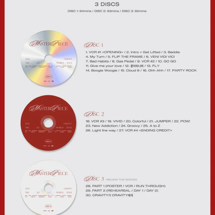 CRAVITY - 2023 CRAVITY THE 1ST WORLD TOUR [MASTERPIECE] DVD - Image 6