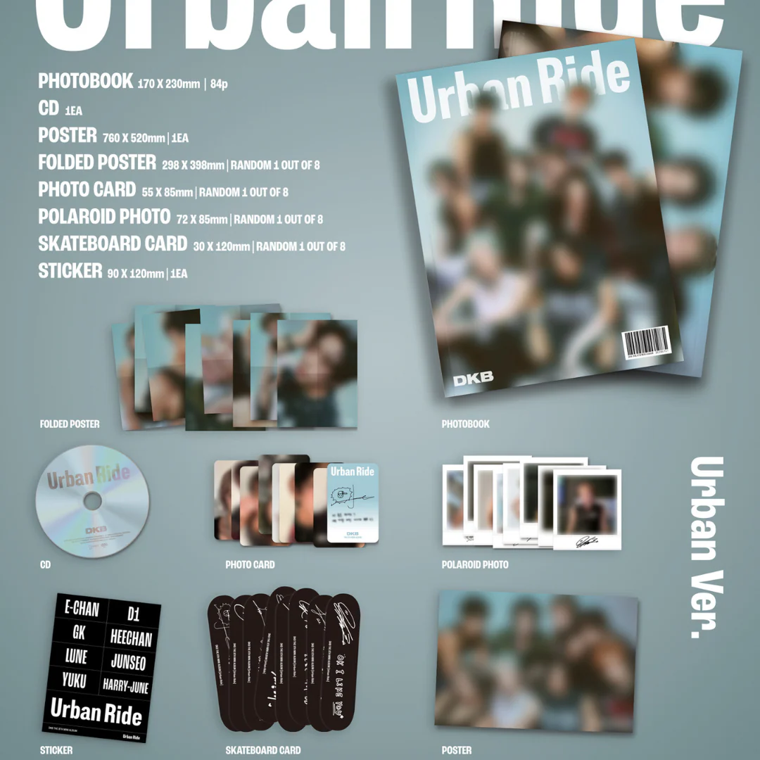 DKB - 8TH MINI ALBUM [URBAN RIDE] (2 VERSIONS) - Image 2