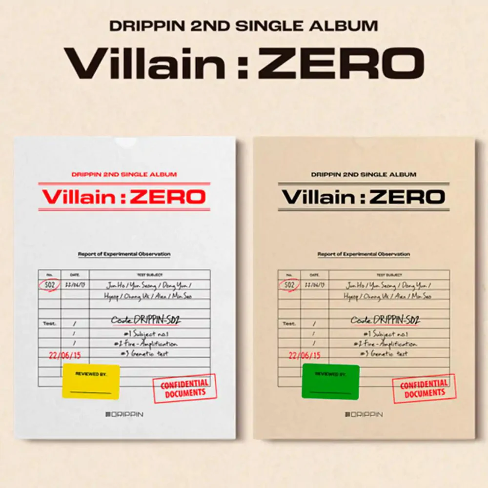 DRIPPIN - VILLAIN : ZERO (2ND SINGLE ALBUM) (2 VERSIONS)