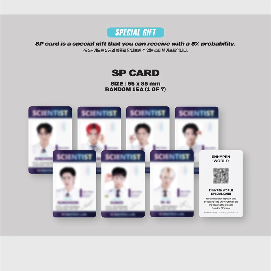 ENHYPEN - WORLD COUPON CARD COLLECTION (SCIENTIST VER.) (2 VERSIONS) - Image 4