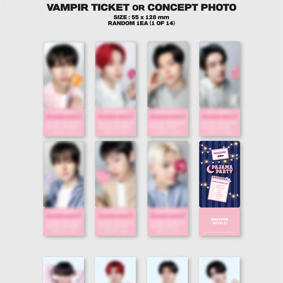 ENHYPEN - WORLD COUPON CARD COLLECTION (PAJAMA PARTY GIFT VER.) - Image 3