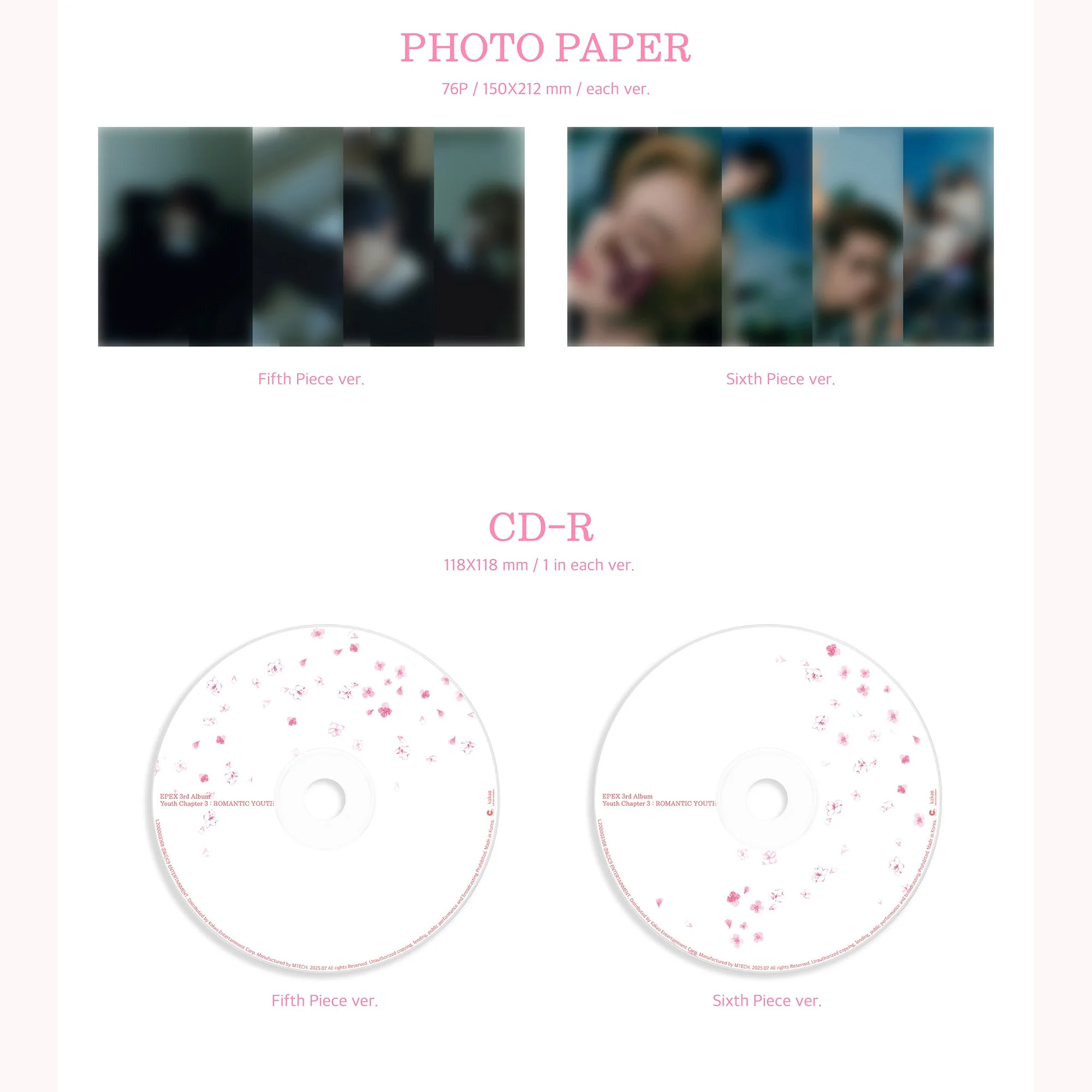 EPEX - 3RD ALBUM [CHAPTER 3 OF BEAUTIFUL YOUTH (SOHWA): ROMANTIC YOUTH] (2 VERSIONS) - Image 3