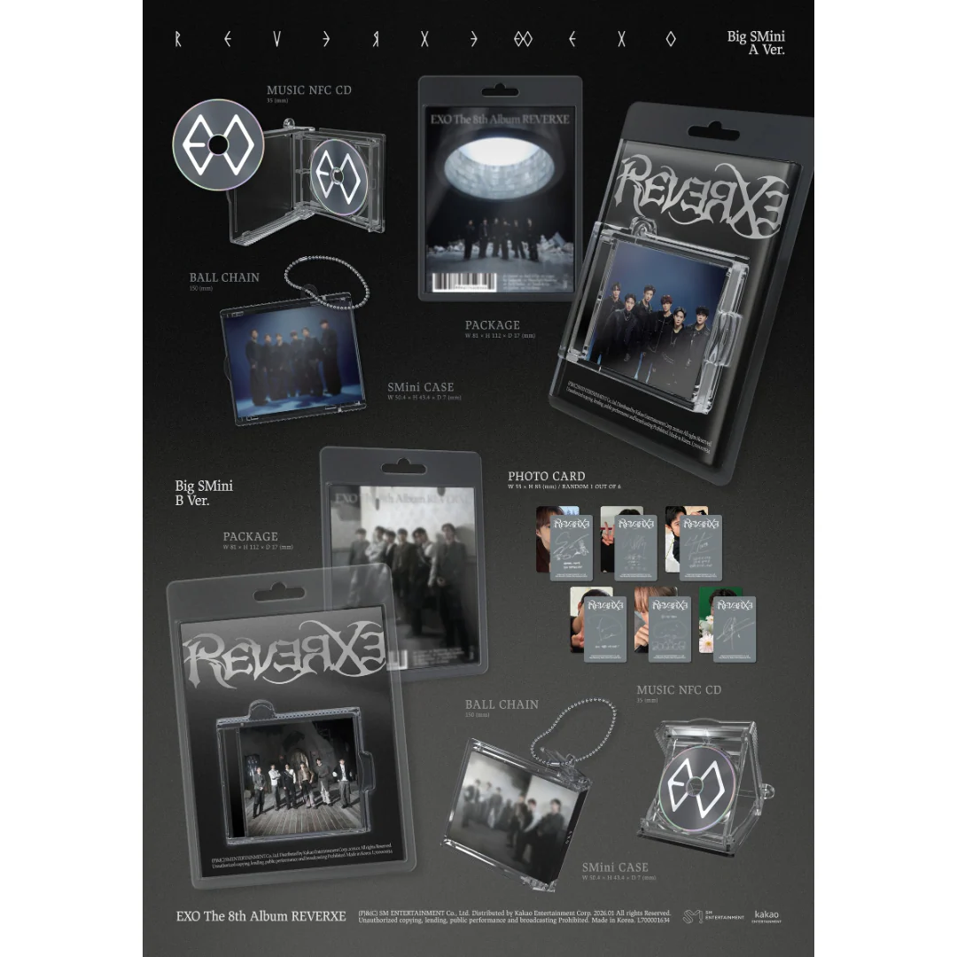 EXO - 8TH FULL ALBUM [REVERXE] (BIG SMINI VER.) (2 VERSIONS) - Image 2