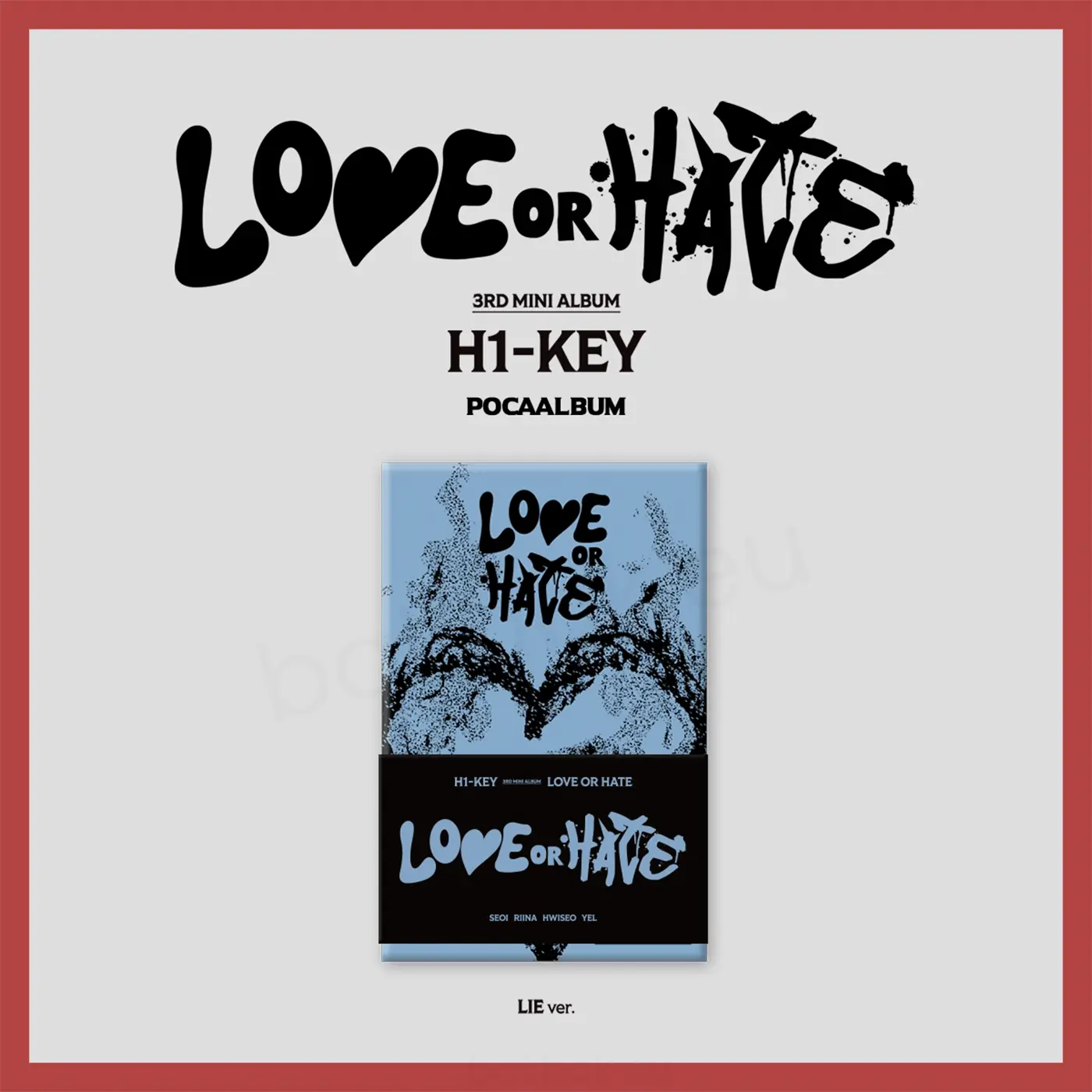 H1-KEY - 3RD MINI ALBUM [LOVE OR HATE] (POCA) (2 VERSIONS) - Image 3