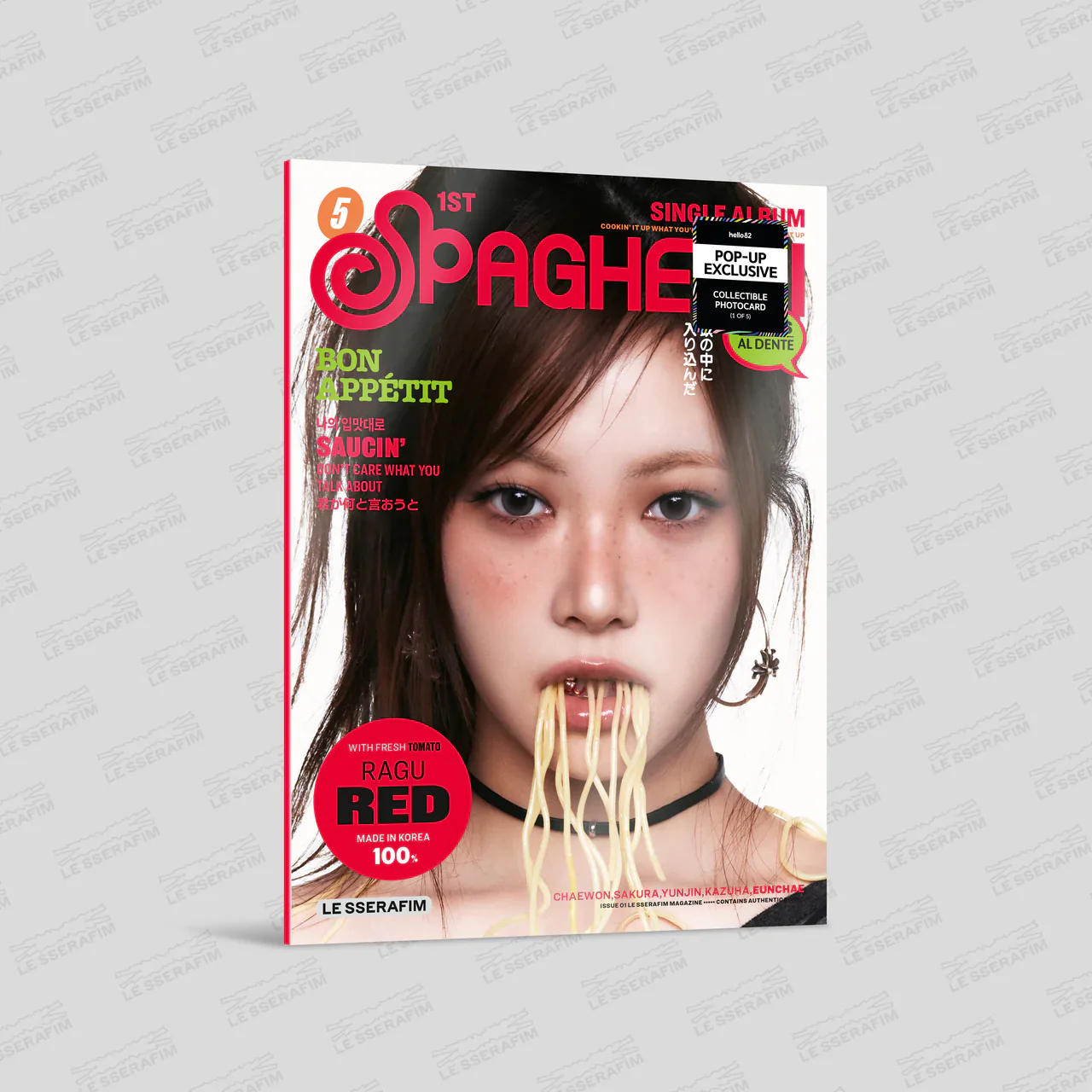 [HELLO82] [POP-UP EXCLUSIVE] LE SSERAFIM - 'SPAGHETTI' (COMPACT VER.) (6 VERSIONS) RANDOM - Image 6