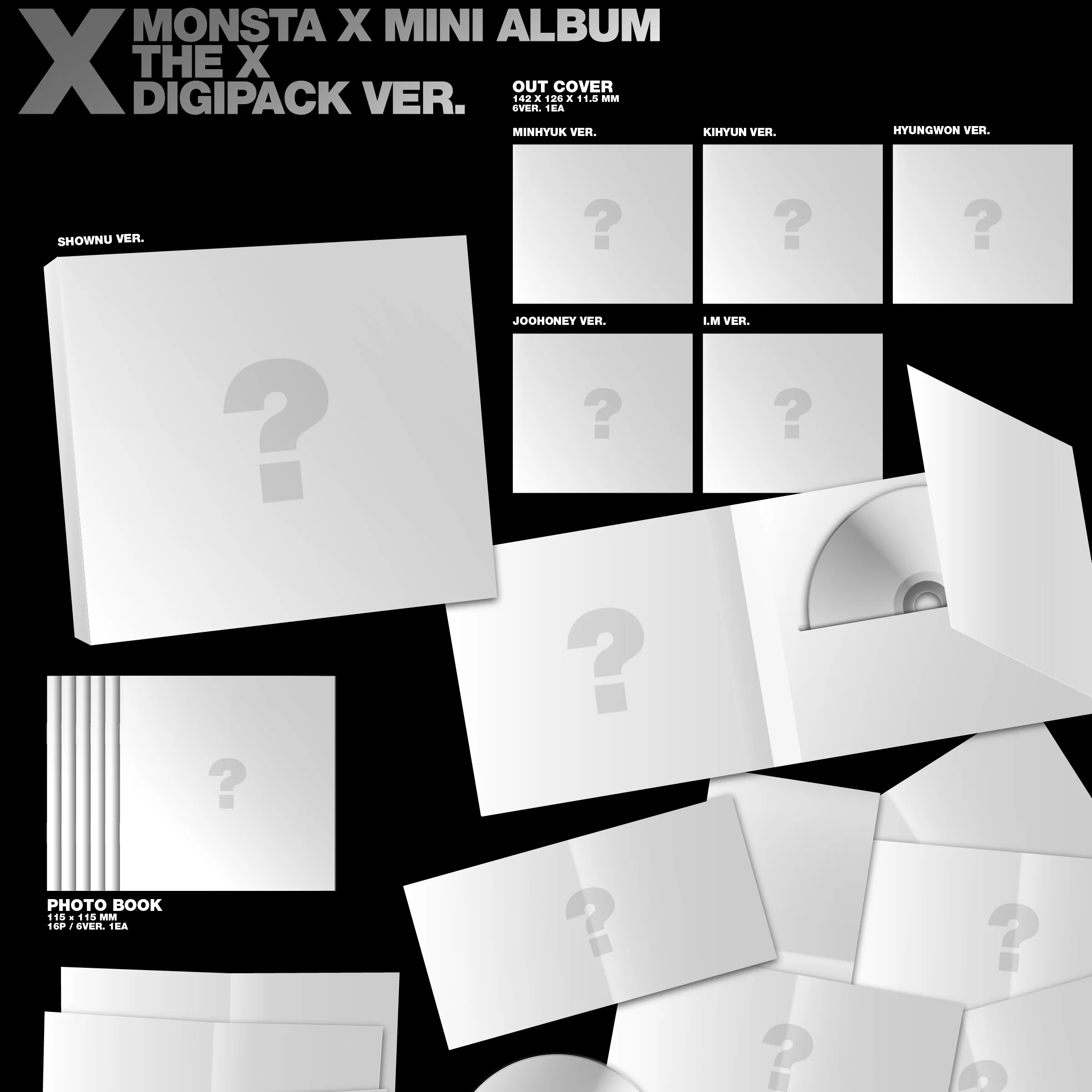 [HELLO82] [POP-UP EXCLUSIVE] MONSTA X - THE X (DIGIPACK) (6 VERSIONS) - Image 8