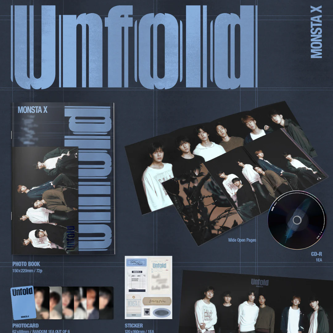 (PRE-ORDER) [HELLO82] [POP-UP EXCLUSIVE] MONSTA X - UNFOLD (4 VERSIONS) - Image 3