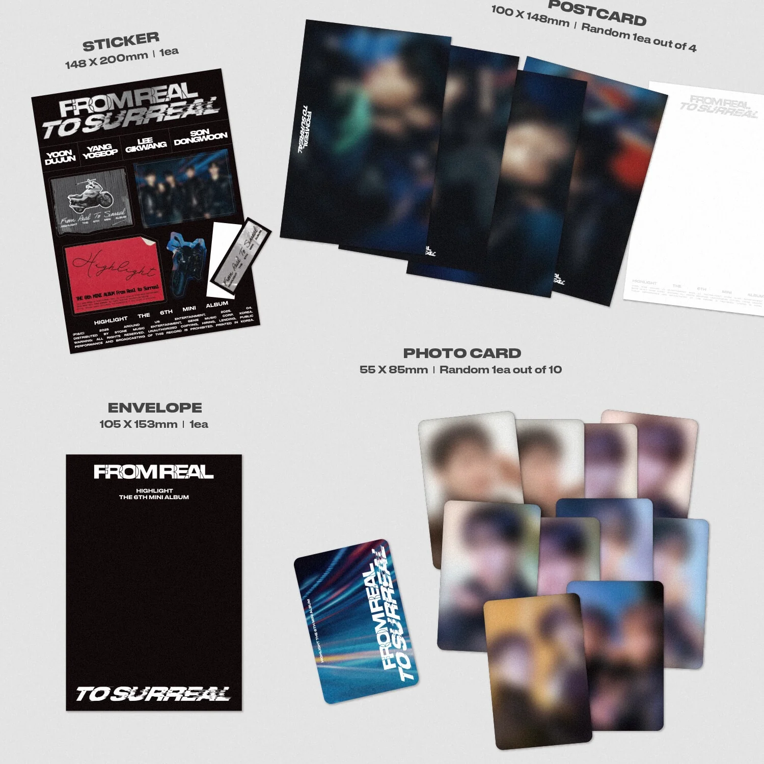HIGHLIGHT - THE 6TH MINI ALBUM [FROM REAL TO SURREAL] (4 VERSIONS) - Image 9
