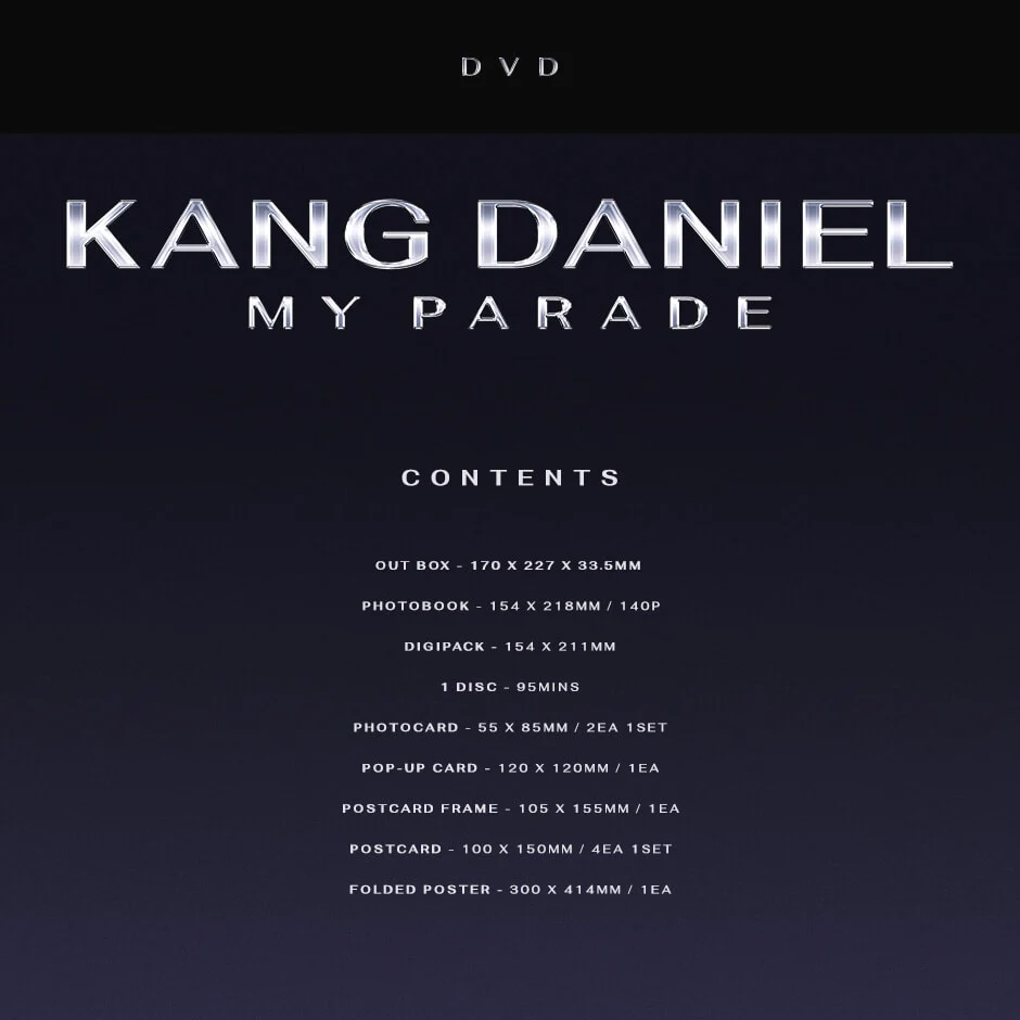 KANG DANIEL - KANG DANIEL [MY PARADE] DVD - Image 2