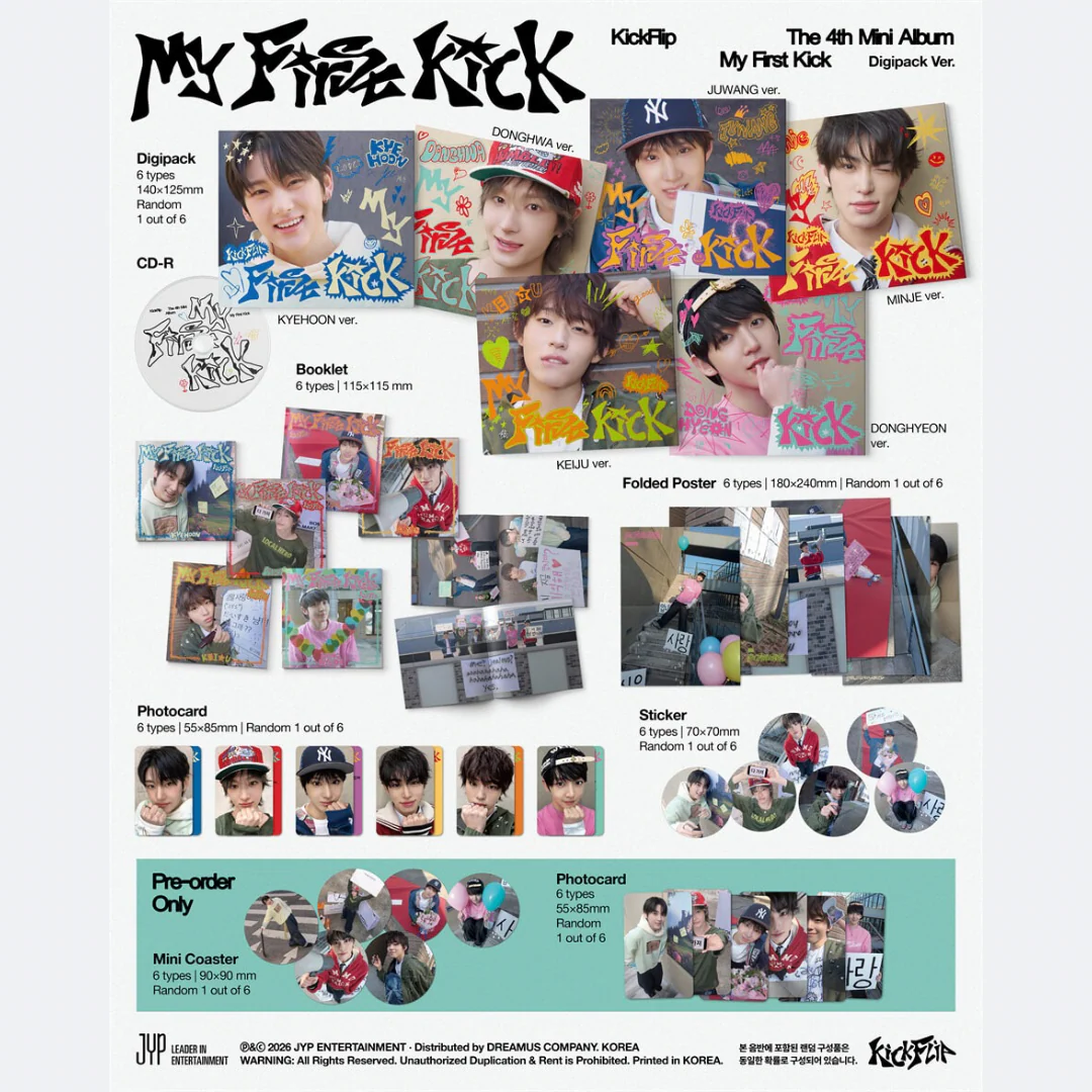 (PRE-ORDER) KICKFLIP - MY FIRST KICK (DIGIPACK VER.) (6 VERSIONS) RANDOM - Image 2