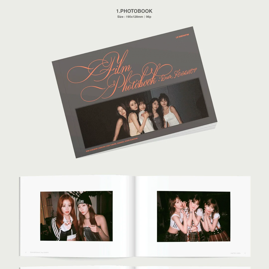 (PRE-ORDER) LE SSERAFIM - FILM PHOTOBOOK : DEAR, FEARNOT - Image 3