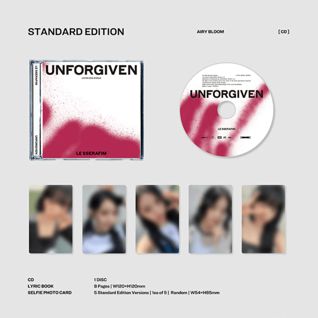 LE SSERAFIM - UNFORGIVEN [LIMITED] STANDARD JAPANESE ALBUM - Image 2