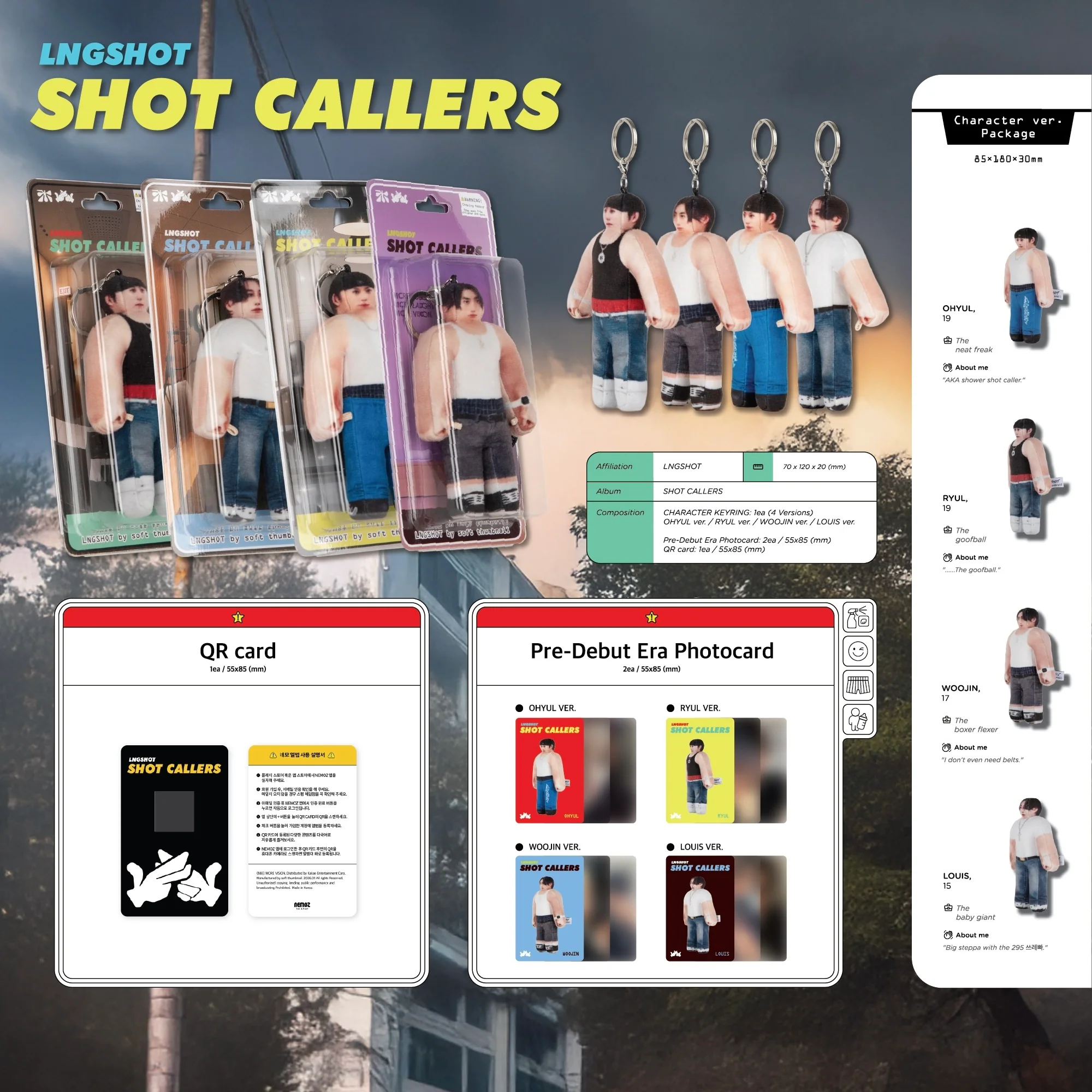 LNGSHOT - EP [SHOT CALLERS] (CHARACTER VER.) (4 VERSIONS) - Image 2