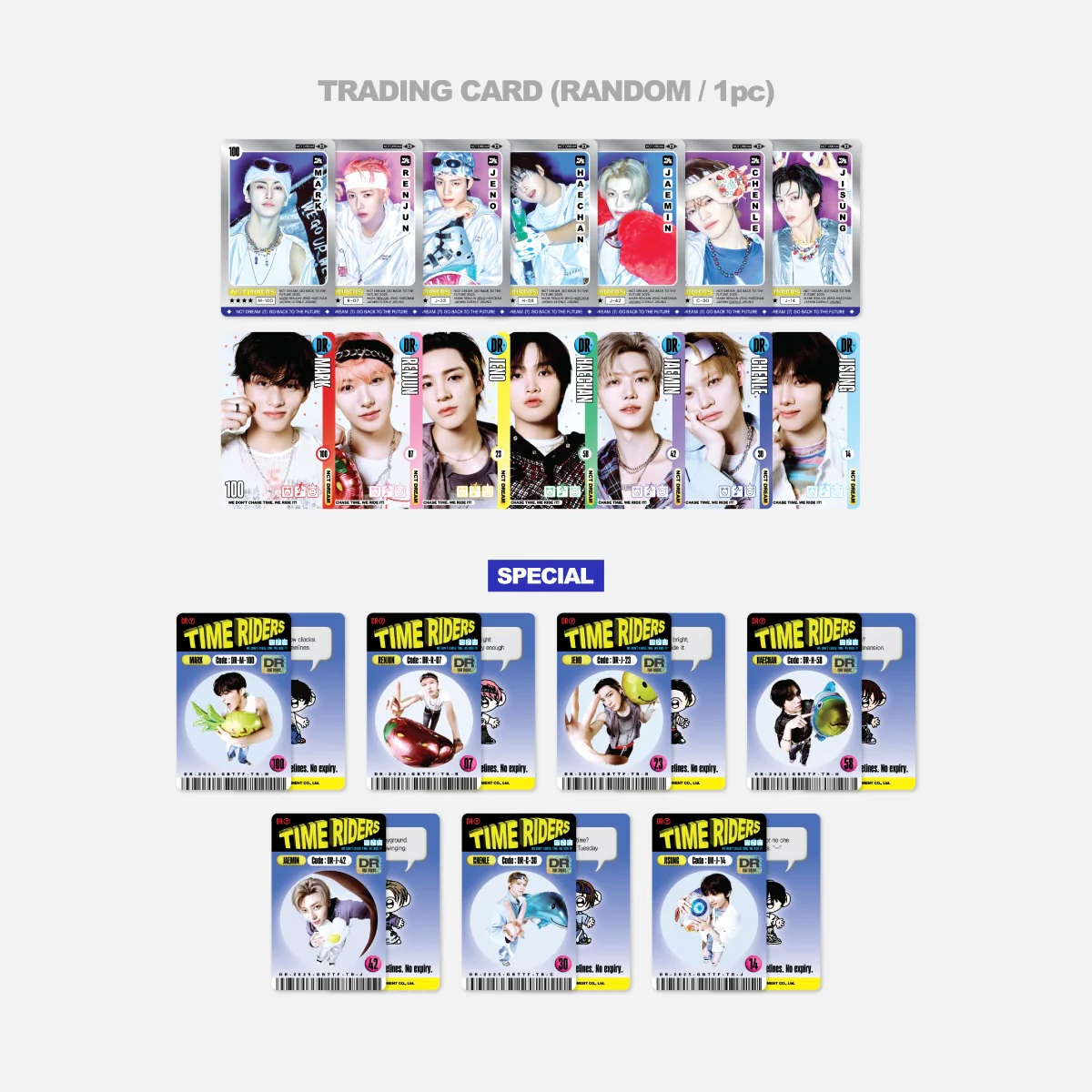 NCT DREAM- 2025 NCT DREAM POP-UP [TIME RIDERS] (RANDOM TRADING CARD SET (RIDERS ver.) - Image 2