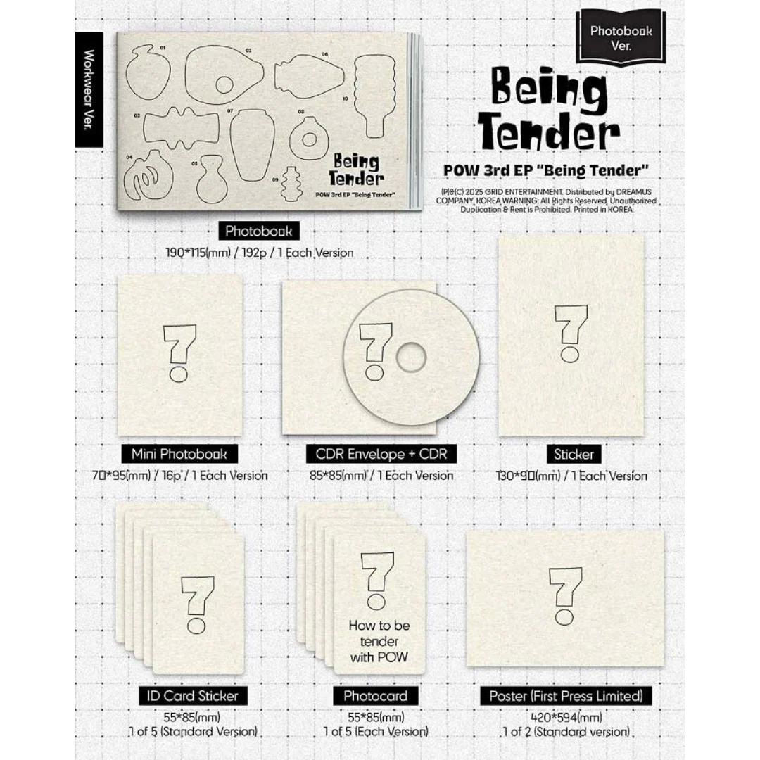 POW - 3RD MINI ALBUM [BEING TENDER] PHOTOBOOK VER. (2 VERSIONS) - Image 3