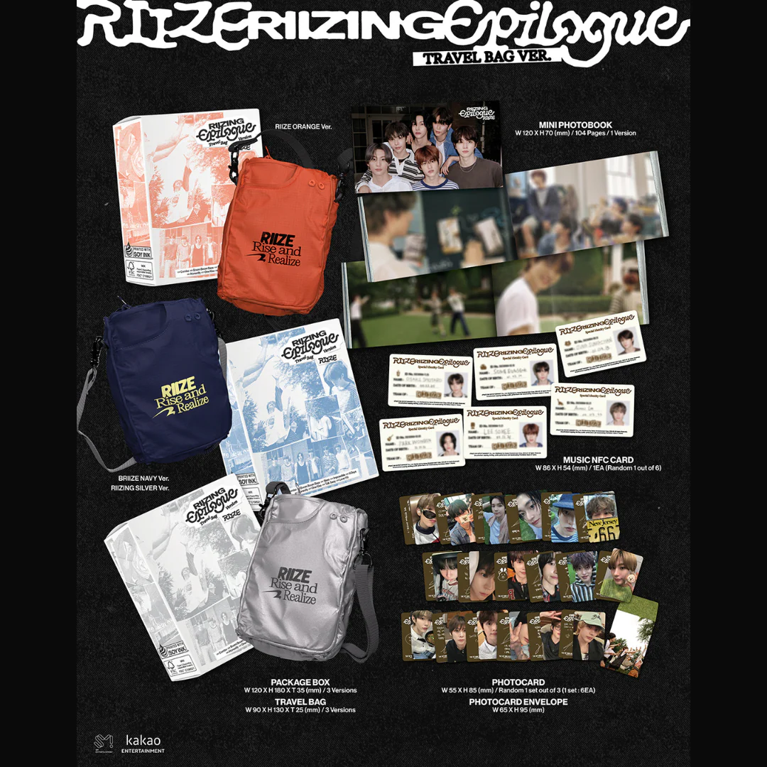 RIIZE - 1ST MINI ALBUM [RIIZING : EPILOGUE] (TRAVEL BAG VER.) (LIMITED EDITION) (3 VERSIONS) - Image 2