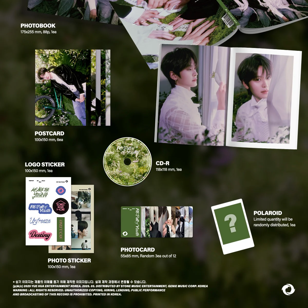TEMPEST - 6TH MINI ALBUM [RE: FULL OF YOUTH] (3 VERSIONS) - Image 6