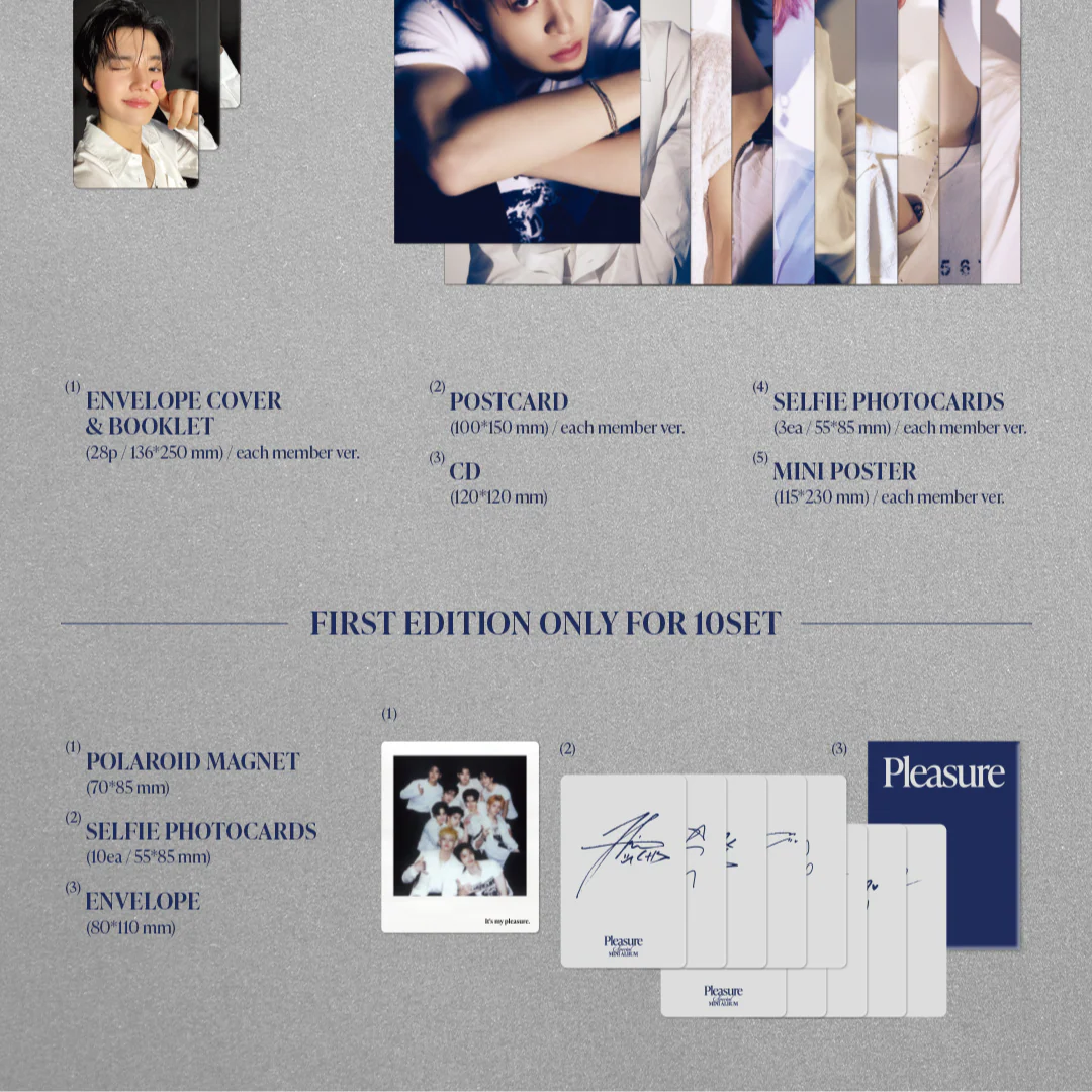 TREASURE - SPECIAL MINI ALBUM [PLEASURE] [BLUE VER.] (10 VERSIONS) - Image 4