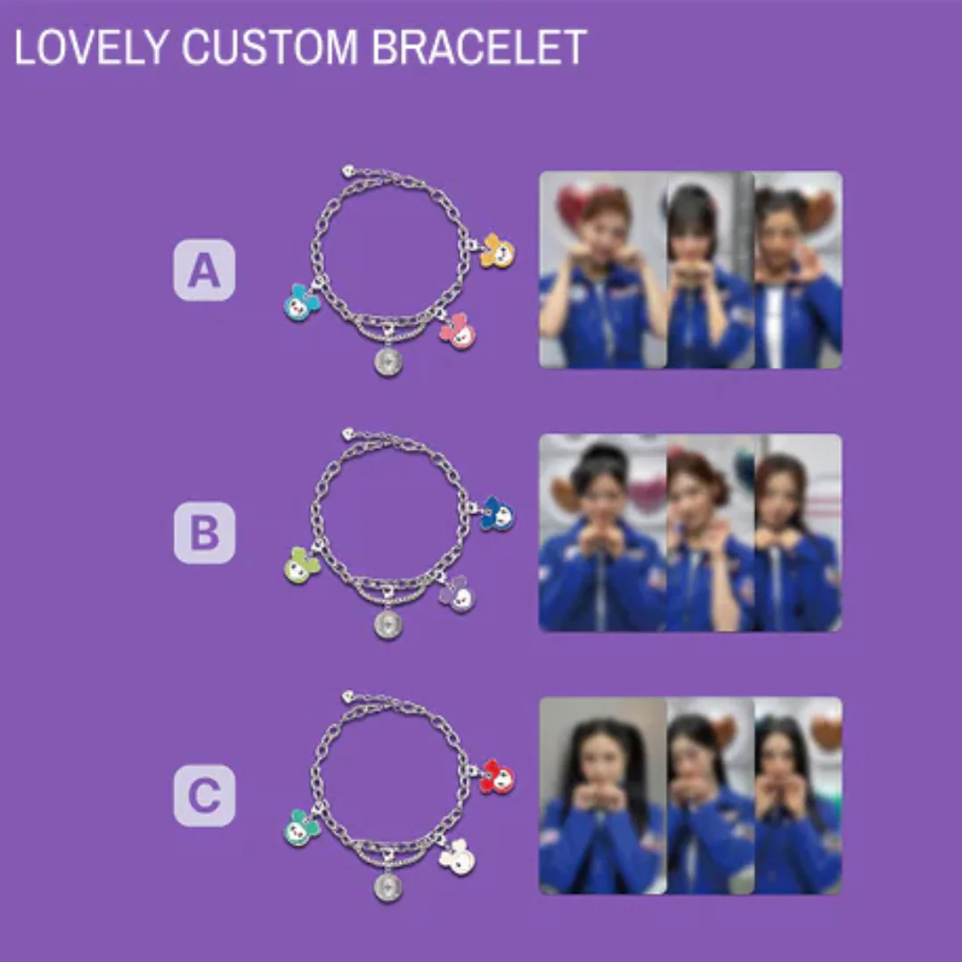 TWICE - 2025 TWICE FANMEETING <10VE UNIVERSE> - LOVELY CUSTOM BRACELET (3 VERSIONS)