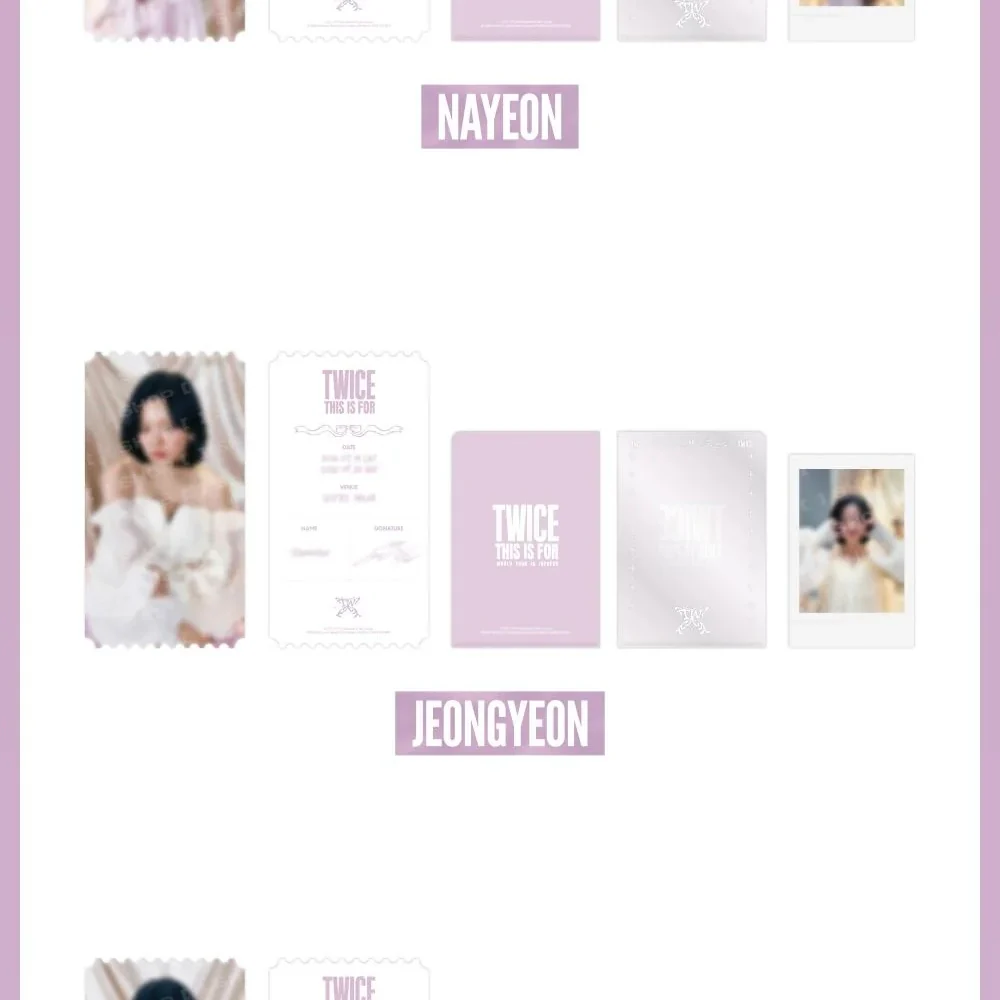 TWICE - TWICE <THIS IS FOR> WORLD TOUR IN INCHEON MD - SPECIAL TICKET SET (9 VERSIONS) - Image 3