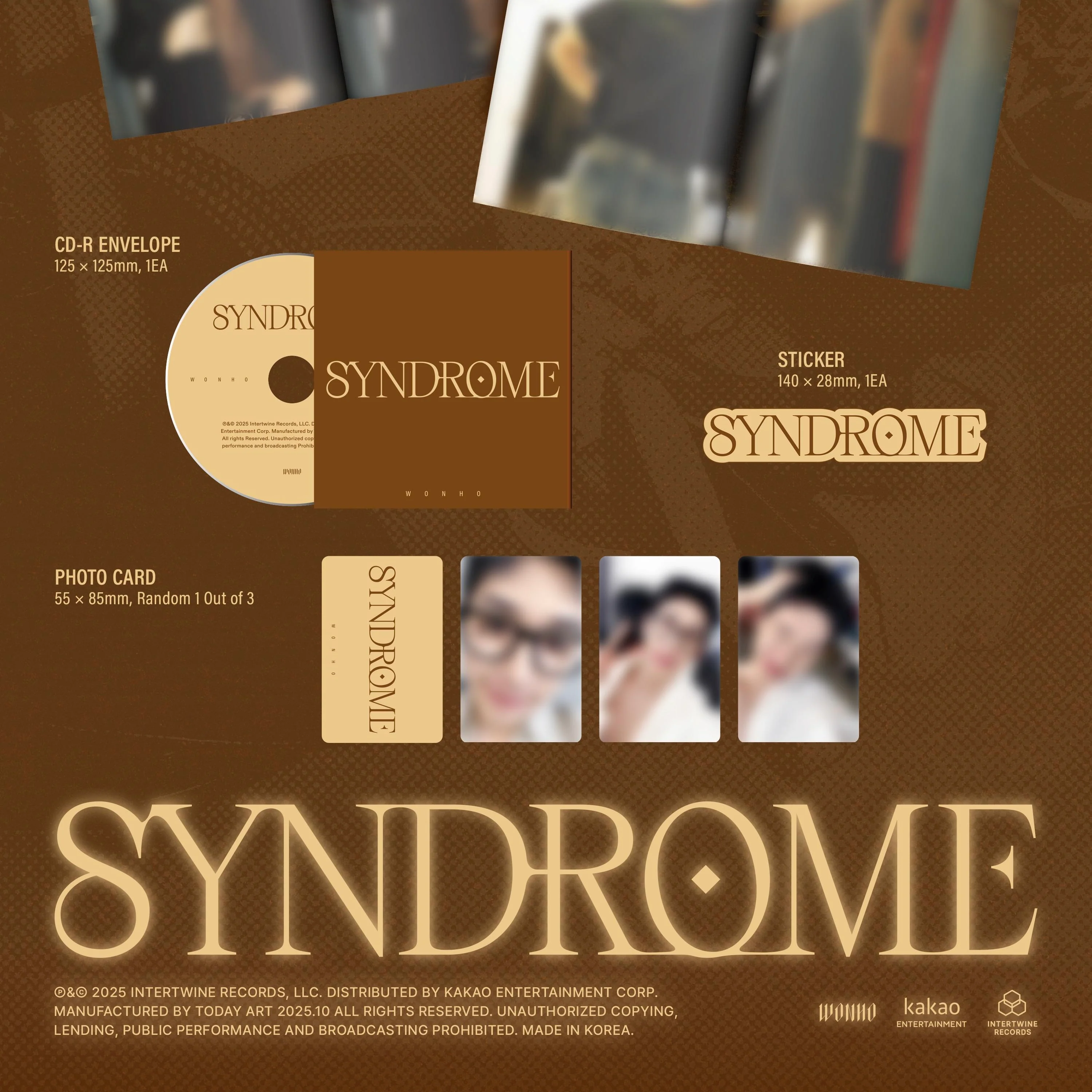 WONHO - 1ST FULL ALBUM [SYNDROME] (3 VERSIONS) - Image 7