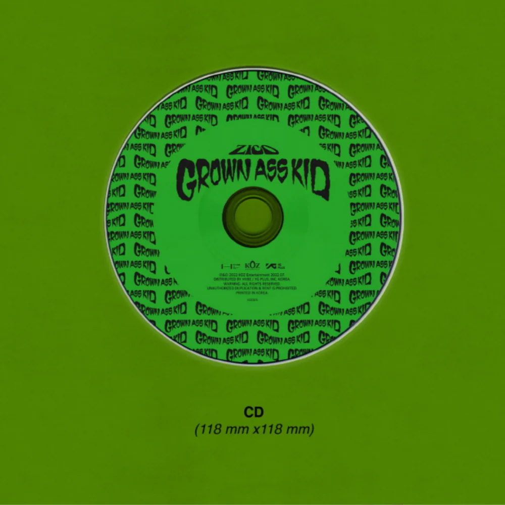 ZICO - GROWN ASS KID (4TH MINI ALBUM) - Image 4