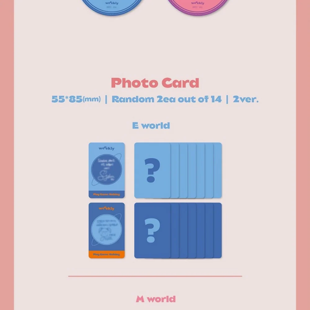 WEEEKLY - PLAY GAME : HOLIDAY (4TH MINI ALBUM) (2 VERSIONS) - Image 3